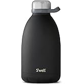 S'well Stainless Steel Roamer Bottle, 64oz, Onyx, Triple Layered Vacuum Insulated Containers Keeps Drinks Cold for 72 Hours and Hot for 24, BPA Free