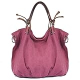 Tom Clovers Unisex Classy Look Canvas Oversized Vintage Hobo Simple Style Top Handle Genuine Leather Tote Handbag Shoulder Weekender Crossbody Bag