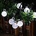 Joomer Solar String Lights Outdoor, 2 Pack Total 60 LED 40Ft Gazebo Lights Solar Powered with 8 Lighting Modes Waterproof for Garden Yard Porch Party Balcony (White)