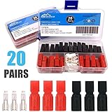 Erayco 20 Pairs (80 Pcs) 45AMP Anderson Powerpole Quick Disconnect Power Terminals Connectors