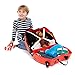 Trunki Ride-On Kids Suitcase | Tow-Along Toddler Luggage | Carry-On Cute Bag with Wheels | Kids Luggage and Airplane Travel Essentials: Harley Ladybug Red