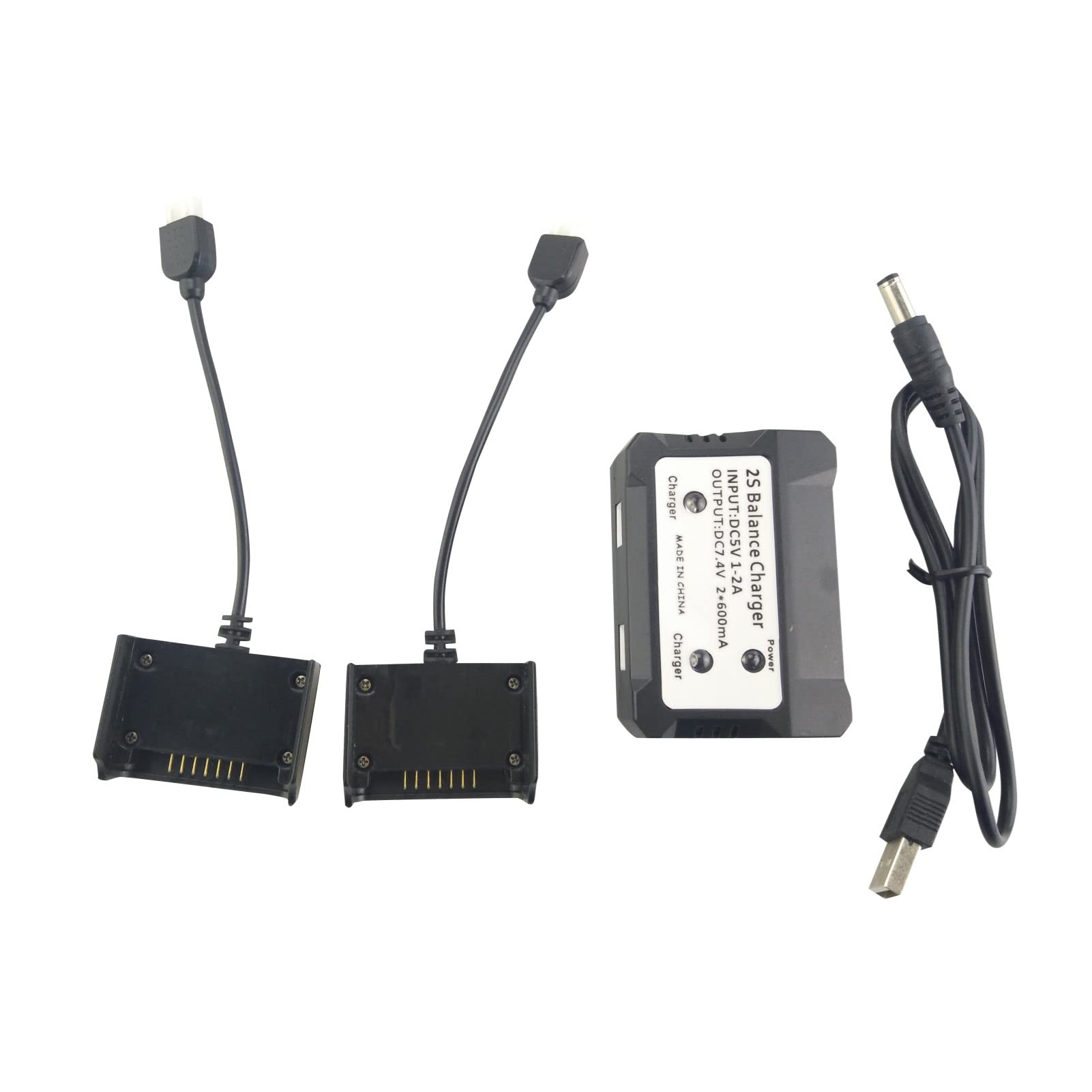 ZYGY 2 in 1 Balance Charger for MJX Bugs 3 pro B3pro D85 EX2H HS700 HS700D Brushless Aircraft Battery Drone USB Charger