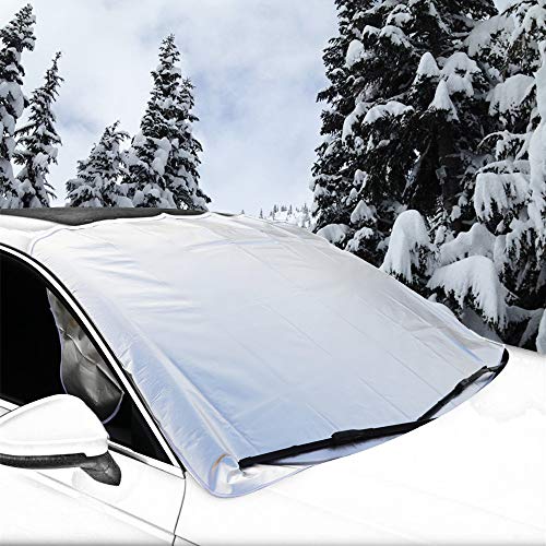 ZATAYE Car Snow Cover,Frost Car Windshield Snow Cover,Frost Guard
