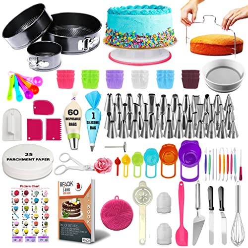 Cake Decorating Supplies Cake Decorating Kit with 3 Springform Cake