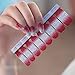 WOKOTO 6Pcs Nail Polish Stickers With 1Pc Nail File Kit Full Nail Tips Nail Self Adhesive Stickers Nail Designs Set