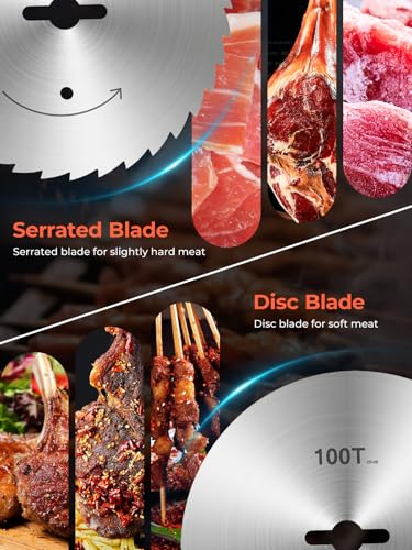 FOHERE Kebab Kebab Cutter, 80 W Turkish Kebab Knife with 2 Blades, Electric Shawarma Knife, 10 cm Blade Diameter for Restaurant, 304 Stainless Steel