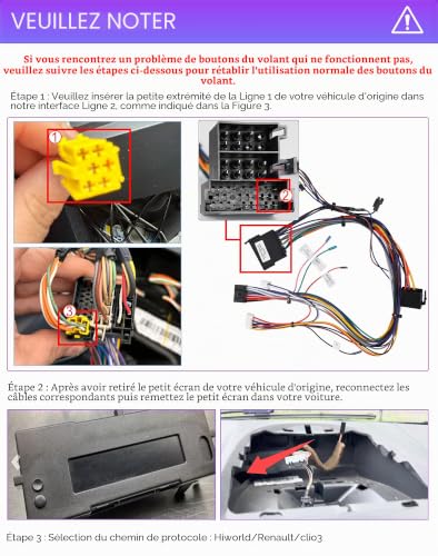 SIXWIN 4GB+64GB Android 15 Car Radio for Renault Clio 3 2005-2014 with CarPlay Android Auto Mirror Link - 9 Inch Touch Screen Car Radio WiFi Bluetooth 5.0 FM/RDS 32EQ USB with Rear View Camera | Android 15 4GB + 64GB, Wireless CarPlay Android Auto Mirror Link, WiFi, GPS, Bluetooth 5.0, 32EQ
