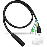 CuraceQ 9 Pin Hub Motor Convert Extension Cable, Waterproof Connector 36V 48V 72V Electric Bike Cable, 60 CM Ebike Power Cable for Electric Bicycle Modification Project