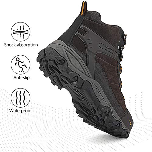 NORTIV 8 Men's Hiking Boots Waterproof Trekking Outdoor Mid Backpacking