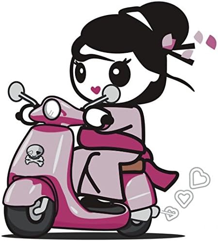 Sticker "Scooter Geisha" By August