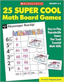 Amazon.com: 25 Super Cool Math Board Games: Easy-To-Play Reproducible Games That Teach Essential Math Skills, Grades 3-6: 0078073378722: Lorraine Hopping Egan: Books