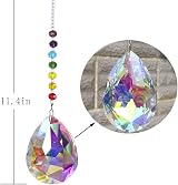 H&D Chakra Crystal Rainbow Suncatcher 76mm Bauhinia Prism Ornament view 3