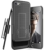 Encased Apple iPhone 6 (4.7inch) Shell Holster Combo Case with Kickstand & Belt Clip {} (Black)
