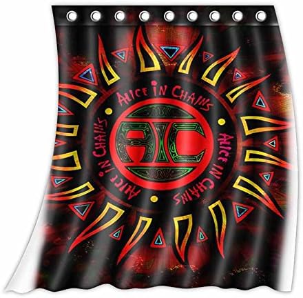 Custom Alice in Chains Pattern Curtain Polyester Fabric Window Curtain Size 52wx63h (One Piece)