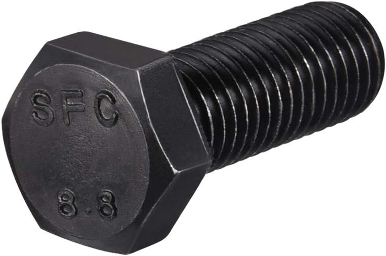 uxcell M14x50mm Hex Head Left Hand Screw Bolts Fastener Carbon Steel