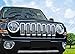 Bolaxin Chrome Silver Front Mesh Grille Grill Mesh Grille Insert Kit Compatible for Jeep Patriot 2011-2017 - 7 PCS