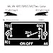 QUNQI STAR 5 pin LED Light BAR Laser Backlit Rocker Switch Rock Lights 20A 12V On/Off LED Light Toggle Switch with Jumper Wires Set (Orange)