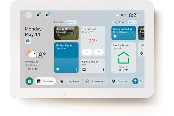 Amazon Echo Hub (newest model), 8” smart home control panel with Alexa, Compatible with thousands of devices, Designed for Al