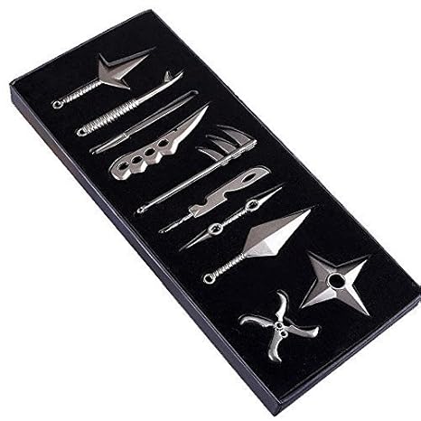 Naruto Anime Waffe Schlüsselanhänger Set