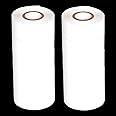 10 Rolls 30mm x 100m White Thermal Transfer Ribbon Resin for Coder Printer Machine, White Color Ribbon for Coding Machine