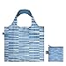 LOQI Elements Water Reusable Shopping Bag, Blue