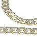 Sand Blast Cuban Bling Chain Gold Tone Heavy 20MM Wide Mens 30
