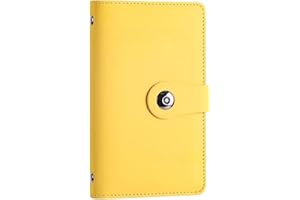 SUSOYAOCHEN 100 Envelope Challenge Binder with Lock, Savings Challenges Book with Envelopes,Envelopes Money Saving Challenge Savings Binder Successfully Reach Your Savings Goals (Yellow A)