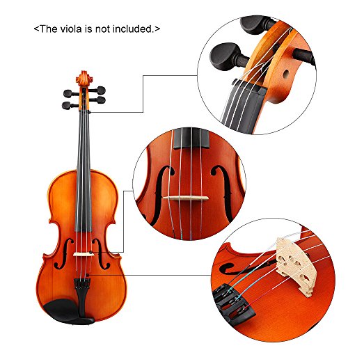 Viola String Strings Full Set (E-A-D-G) Steel Core Nickel-Silver Wound with Nickel-plated Ball End for 14"-16" Violas