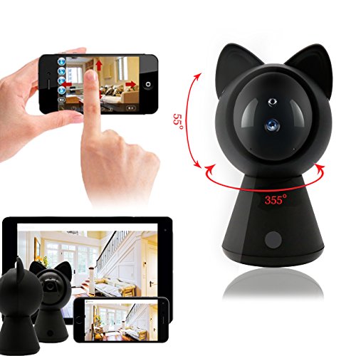 [2018 Upgrade]Wireless IP Camera 1080P HD Wifi 360° Surveillance Video Monitor for Home Security System Baby Nanny Pet Indoor with Night Vision Two-Way Call Motion Detection Alarm-Smartphone App Real - Thumbnail 3