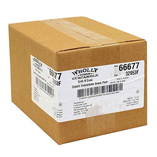 Wholly Classic Guacamole Snack Pack, 2 Ounce -- 30 per case.