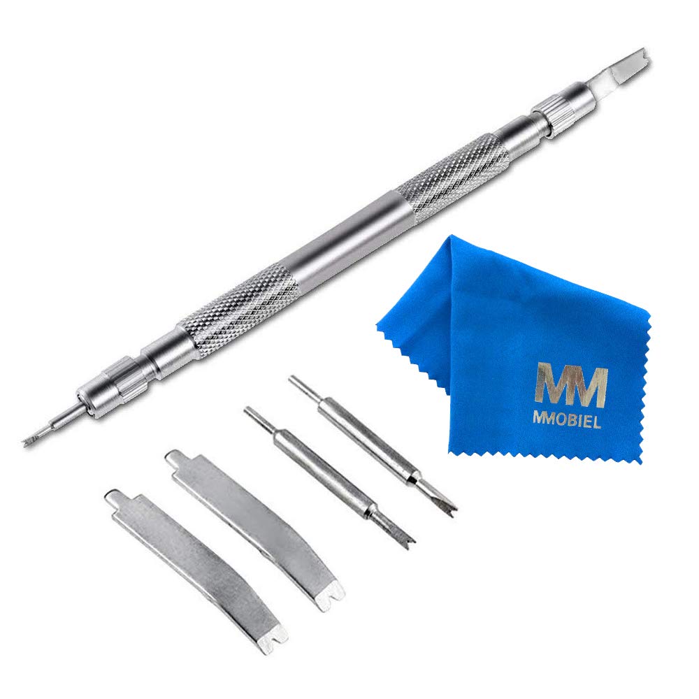 MMOBIEL Spring Bar Watch Tool Set Long Stainless Steel Handle for Adjustment, Replacing,Removal of Spring Bars, Straps and Watch Pins