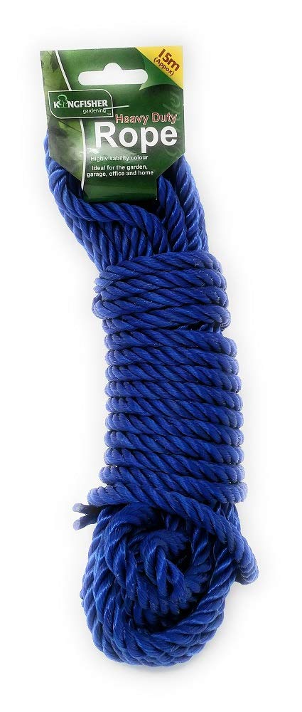 Kingfisher GSROPEHD 15 m x 9.5 mm Heavy Duty Polypropylene Rope - Blue