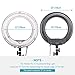 Neewer Camera Photo Dimmable 14 inches/36 centimeters Outer 10 inches/25 centimeters Inner Continuous Lighting Ring Light for Portrait,Photography YouTube Vine Video Shooting,50W(400W Equivalent)5500K