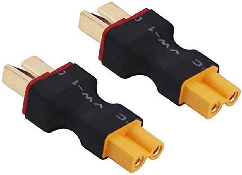 2 Pair No Wires XT30 to Deans T Plug Female Male Adapter Wireless Connector for RC FPV Drone Car Lipo NiMH Battery Charger ESC - Image 5