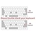 HRH English Letter Silicone Keyboard Cover Skin Protector for MacBook Air 11.6 Inch Macbook 11