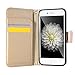 iPhone 6s Wallet Case, FLYEE Fashion Premium Vintage Embossed Flower Design Flip Wallet Shell PU Leather Magnetic Cover Skin with Wrist Strap Case for iPhone 6 4.7