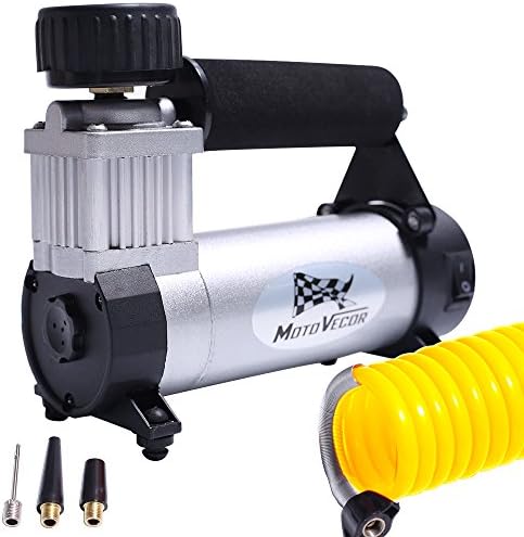 12V DC Portable Air Compressor Pump, Tire Inflator by 100 PSI With 35 Liters/Min for Cars, Bicycles, Balls