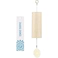 Mowind Chakra Chimes Natural Bamboo Wind Chimes Meditation Chord Windchime Wind Bell for Home Decoration Zen Mindfulness Throat Chakra