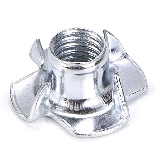 image for OwnMy T-Nuts 90Pcs Zinc Plated Steel Blind Nuts Four Claws Nut Threade