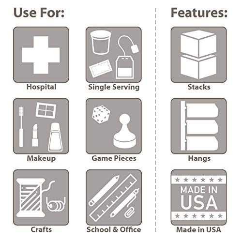 AkroMils 305A3 Insight UltraClear Hanging and Stacking Plastic