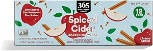 365 By Whole Foods Market, Spiced Cider Sparkling Water 12Pk, 12 Fl Oz