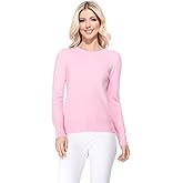 YEMAK Women's Knit Sweater Pullover – Long Sleeve Crewneck Basic Classic Casual Knitted Soft Lightweight T-Shirt Top