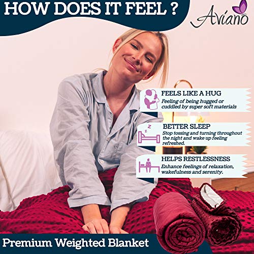 Aviano Premium Weighted Blanket for Adults or Couples 30 lbs with