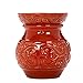 Hosley 6 Inch High Red Ceramic Electric Warmer Ideal Gift for Weddings Spa and Aromatherapy Use with HOSLEY Brand Wax Melts Cubes Essential Oils and Fragrance Oils O4