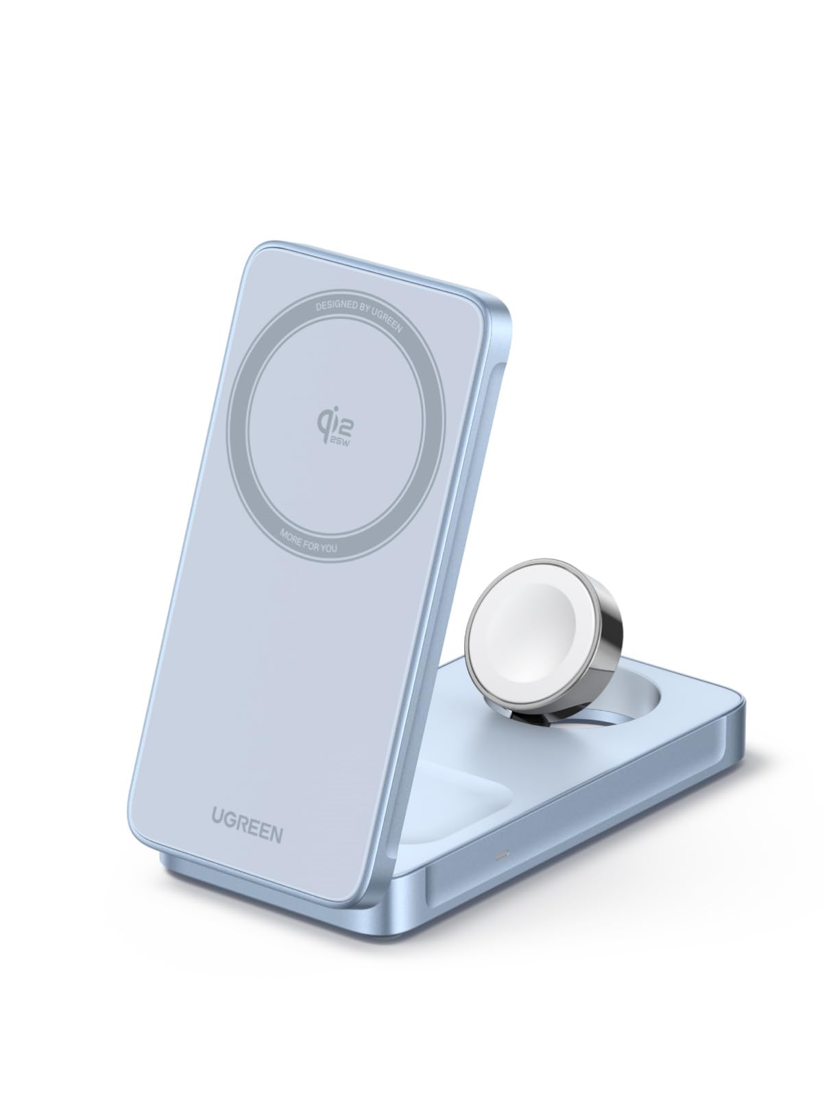 UGREEN MagFlow 3-in-1 25W Qi2 ワイヤレス充電器 超高速・超高効率 ワイヤレス充電ステーション MagSafe対応 3台同時急