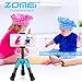 ZOMEI ZM-HR-CK30-Blue-01 Lightweight Compact Aluminum Alloy Mini Desktop Tabletop Tripod with 360 Degree Panoramic Ball Head and Quick Release Plate for Canon Nikon DSLR Cameras, Blue