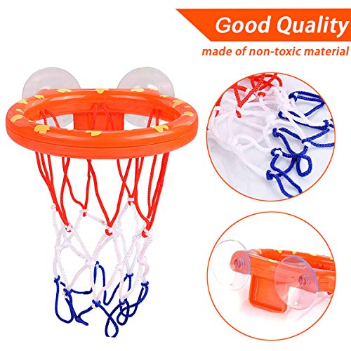 Bath Toy Fun Basketball Hoop & Balls Set for Boys and Girls Kid & Toddler Bath Toys Gift Set 3 Balls Included - Thumbnail 3