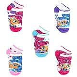 Shimmer and Shine Girls 5 pack Socks (Toddler/Little Kid)