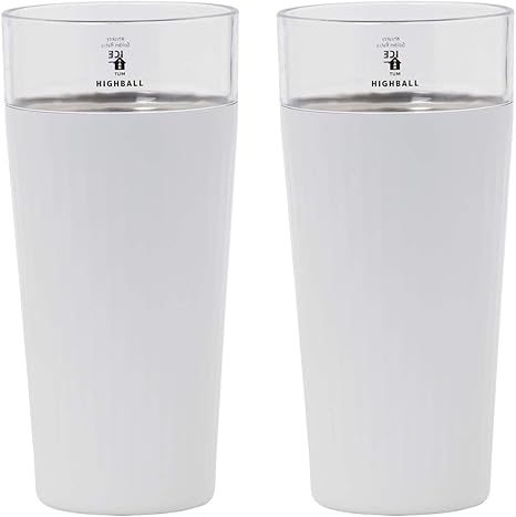 Amazon Co Jp まとめ買い2個セット シービージャパン 保冷 ハイボールタンブラー 500ml ホワイト ステンレス タンブラー ウィスキー メモリ付き ハイボール専用 おしゃれ ペア シンプル かわいい Uca ユーシーエー ホーム キッチン