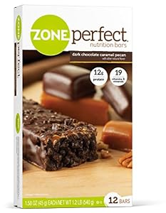 Image of ZonePerfect Nutrition Bars, Dark Chocolate Caramel Pecan, 1.58 oz, 12 Count